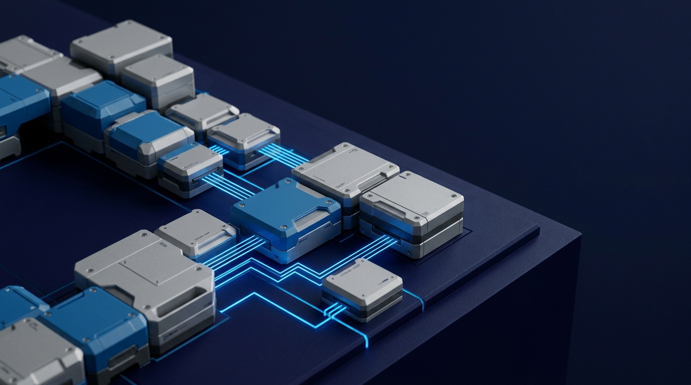 Arquitectura de software a la medida, módulos conectados